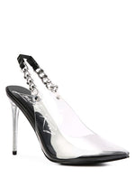 Skye Chain Sling Back Heels