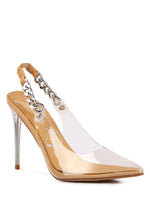 Skye Chain Sling Back Heels